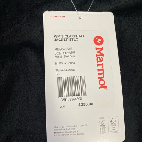 Marmot Womens Clarehall Jacket Black - Picture 8 of 8